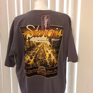 USA biker Rally tshirt shirt vintage 100% cotton